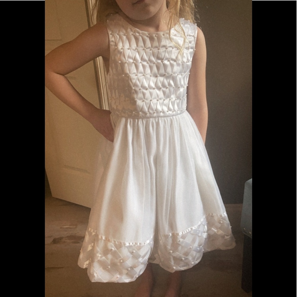 Little girls embellished dress